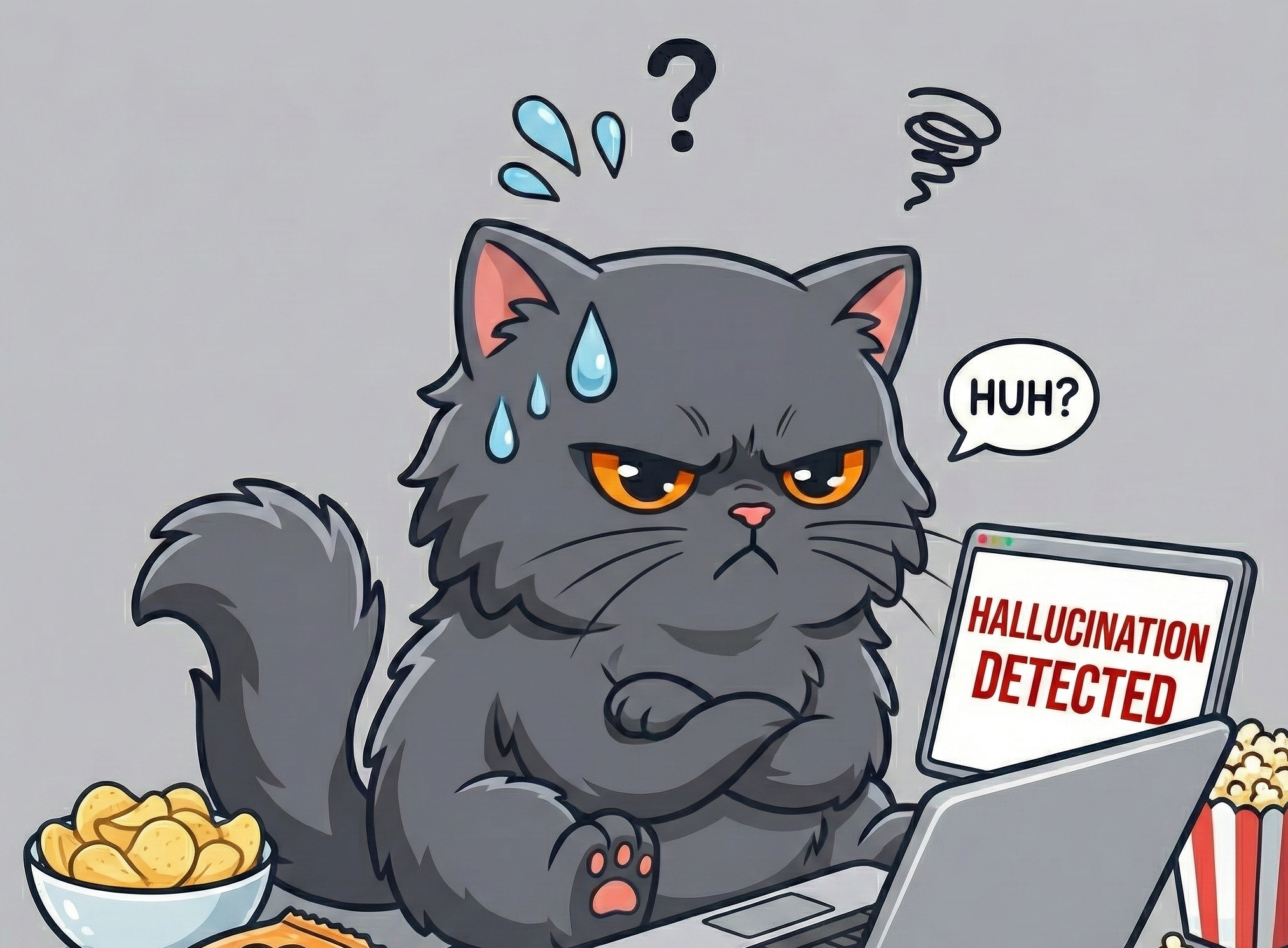 Hallucination detected cat hero